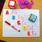 Flipside Magnetic Two-Sided Dry Erase Boards, Ruled/Plain, 9in. x 12in., with Erasers + Colored Pens, 12PK 19176 - alternate 2
